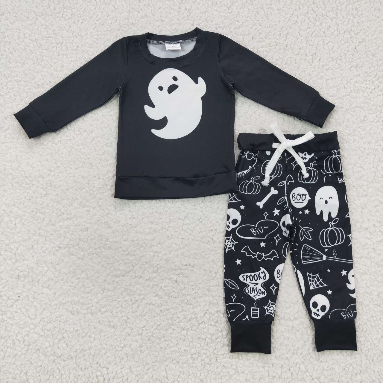 promotion BLP0255 RTS Halloween boo long sleeve pants boy outfit 202408 RTS