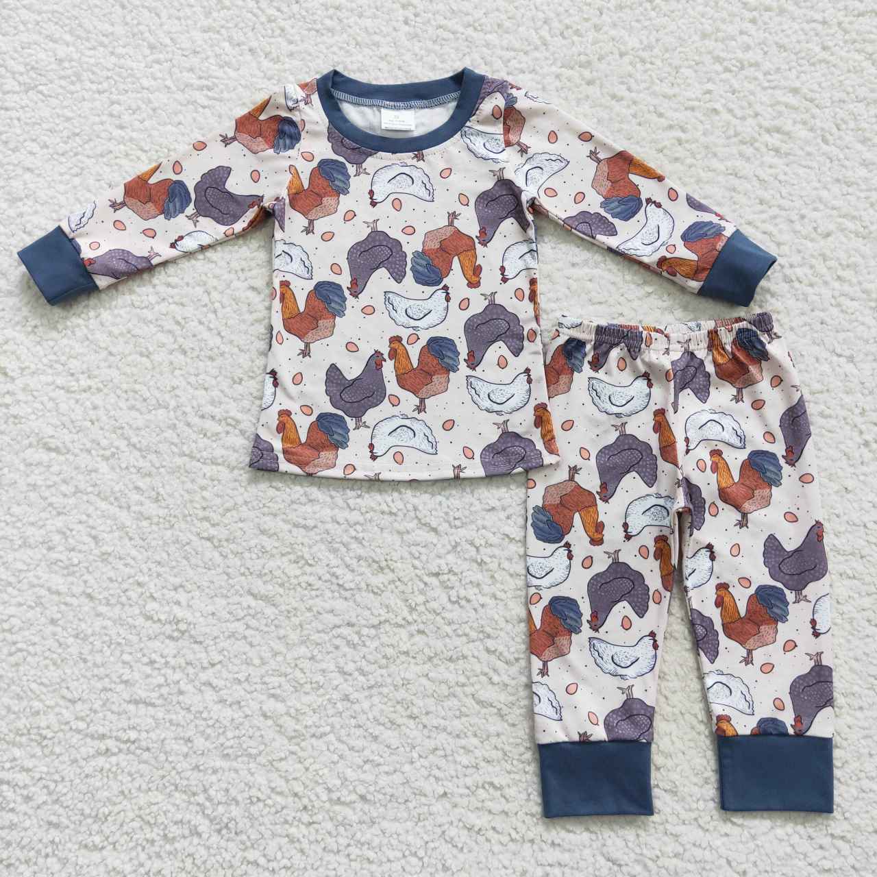 promotion BLP0280 chicken thanksgiving long sleeve boy pajamas outfit 20230902