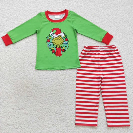 BLP0289 western  Christmas grin long sleeve boy  outfit 202411 RTS