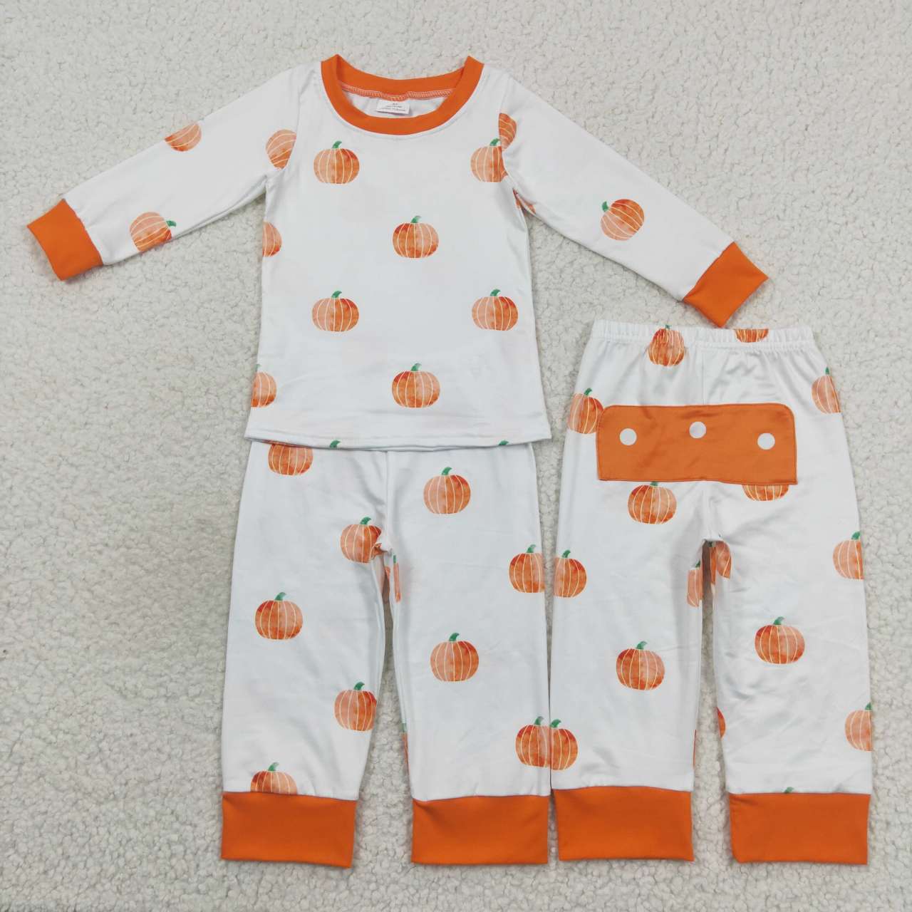 BLP0297  halloween pumpkin long sleeve girl outfit 20230828 RTS