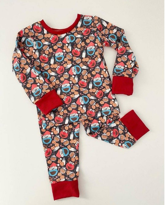 BLP0320 christmas deer cartoon Sesame long sleeve nutcracker girl pajamas outfit 20230814 preorder