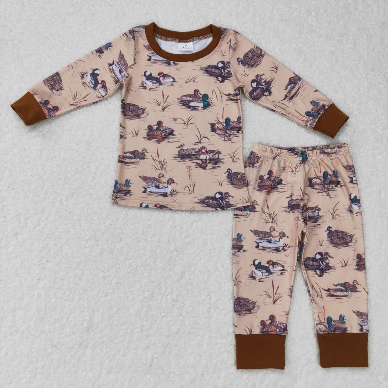 BLP0336 duck long sleeve girl boy pajamas outfit 202301012 RTS