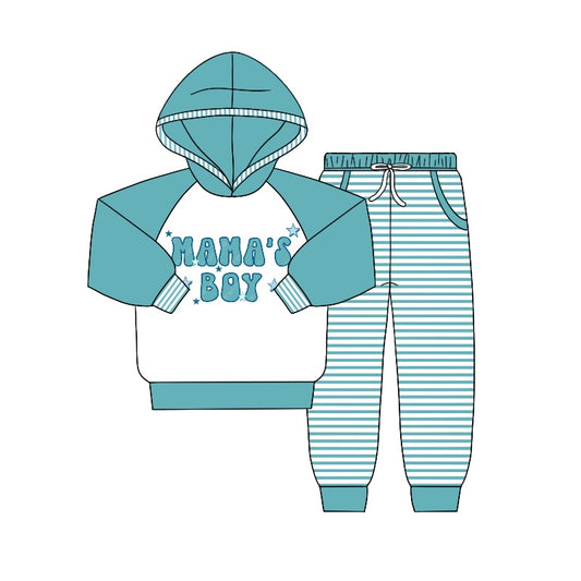 preorder BLP0360 western mama's boy long sleeve pants boy hoodie outfit 20230902