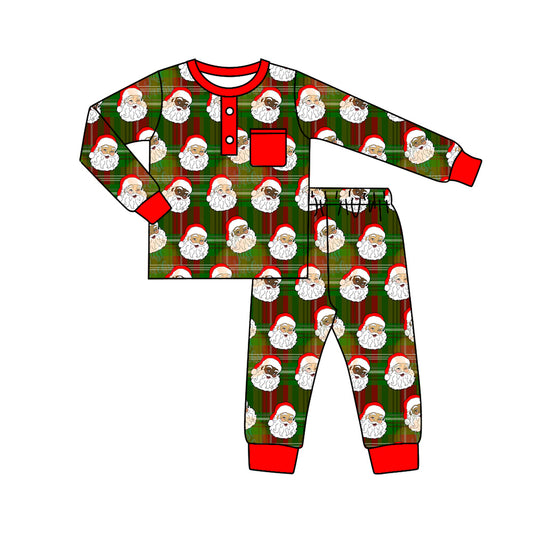 BLP0364 preorder Christmas santa long sleeve girl pajamas outfit 20230906