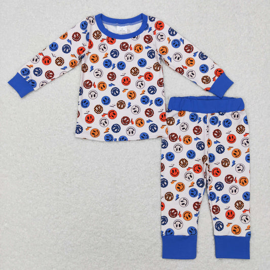 BLP0371 RTS smile boy long sleeve boy pajamas outfit 20231130