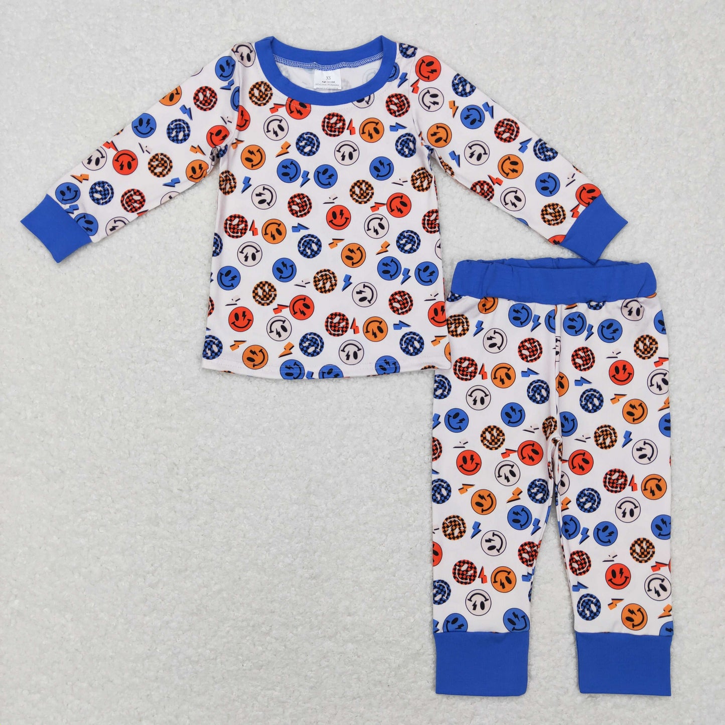 BLP0371 RTS smile boy long sleeve boy pajamas outfit 20231130