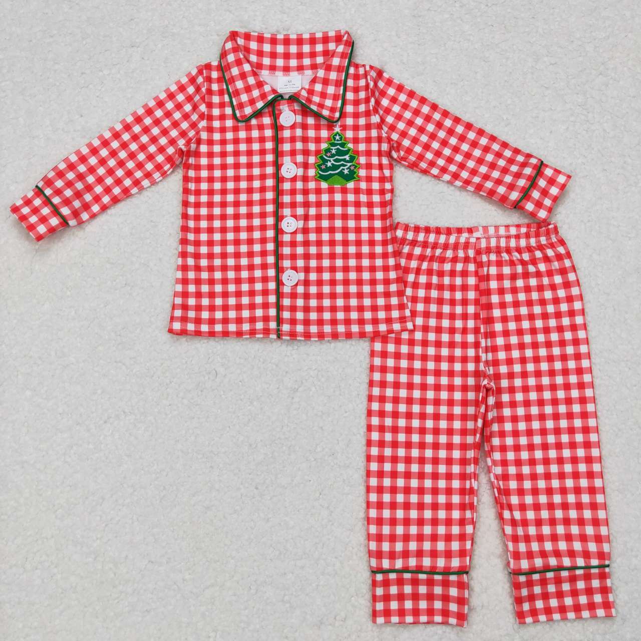 BLP0378 Christmas tree long sleeve boy pajamas outfit RTS 20231028