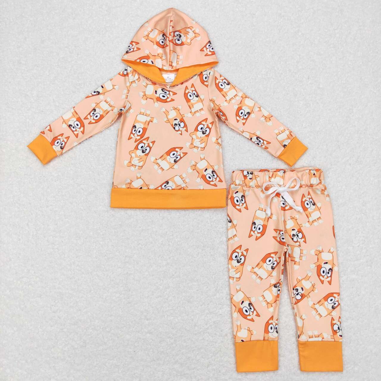 BLP0415 hoodie western bluey dog orange long sleeve boy outfit RTS 20231121