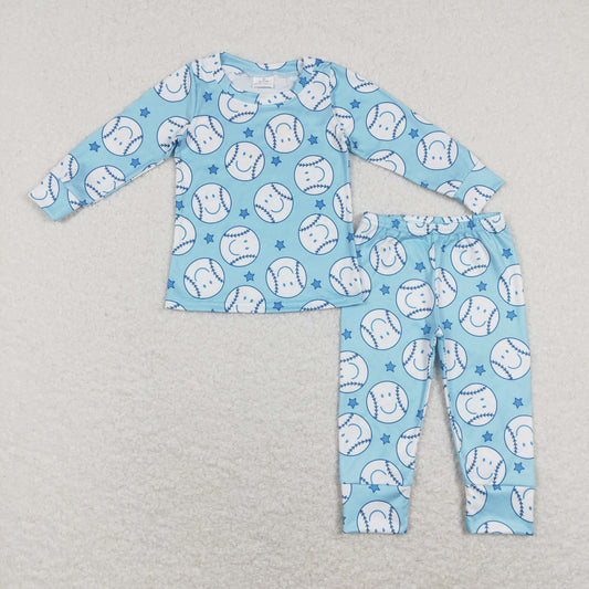 BLP0424 smile ball long sleeve boy outfit pajamas RTS 202401