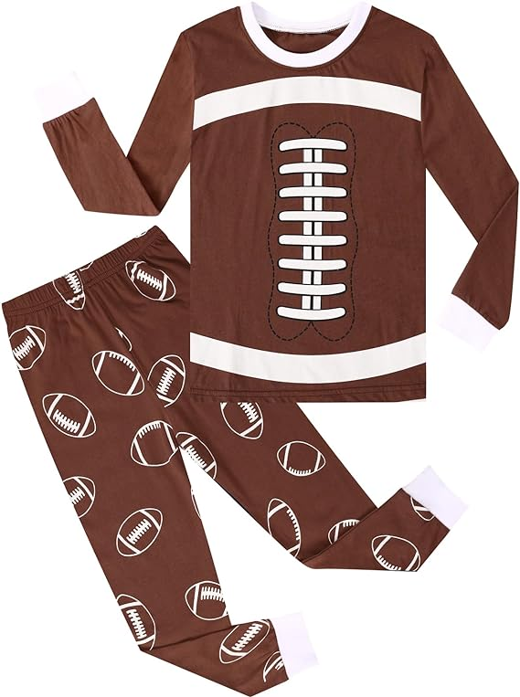 BLP0426 football long sleeve boy outfit pajamas RTS 202401