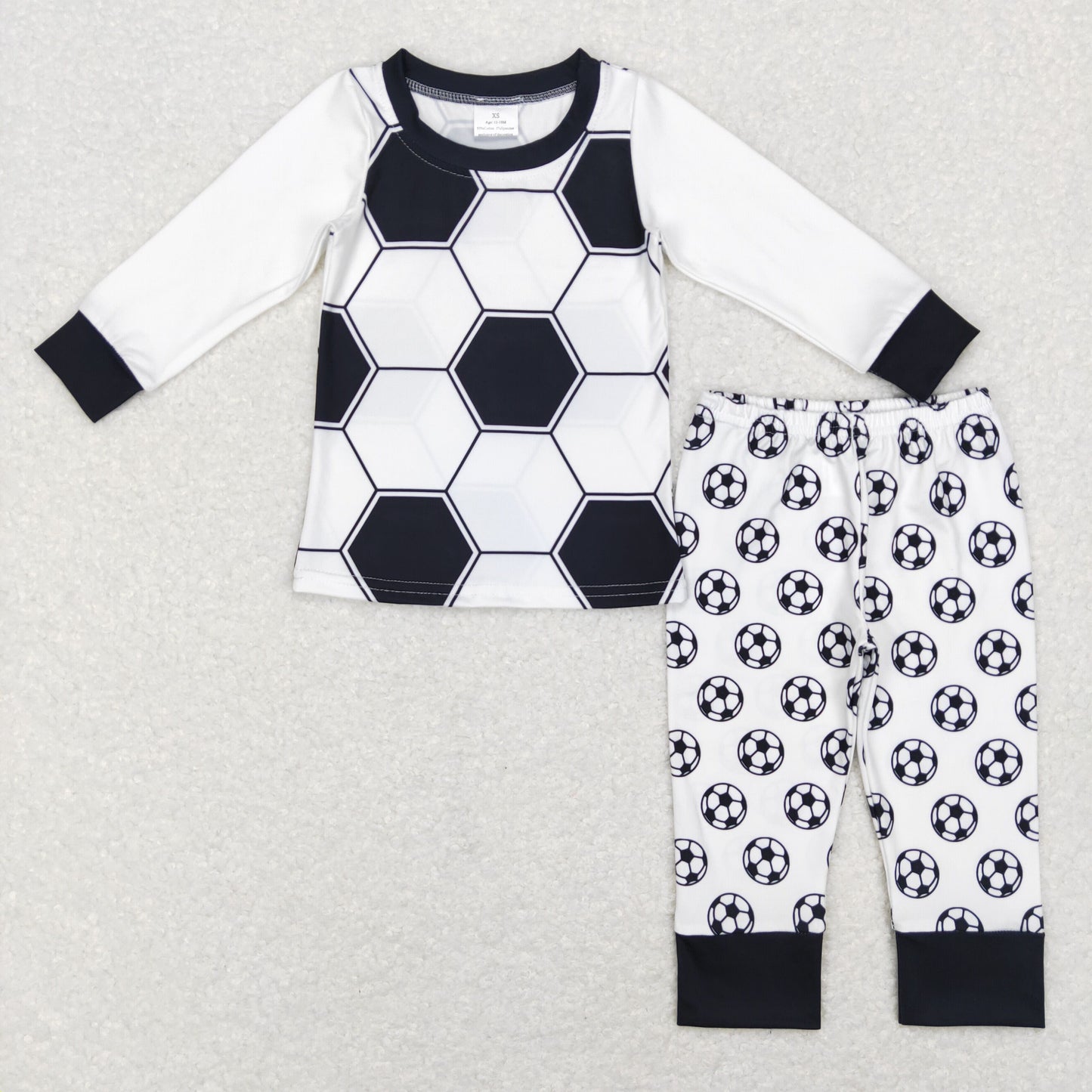 BLP0427 football ball long sleeve boy outfit pajamas RTS  20231130