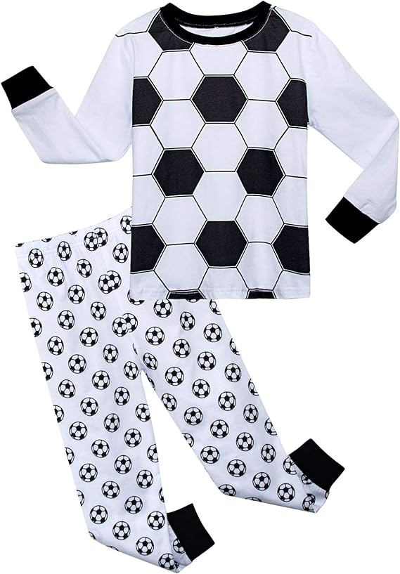 BLP0427 football ball long sleeve boy outfit pajamas RTS  20231130