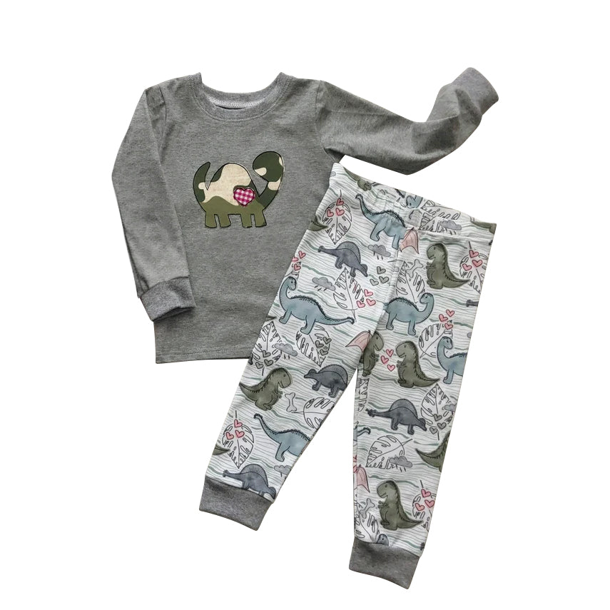 BLP0430 dinosaur animals short sleeve boy outfit preorder 202401