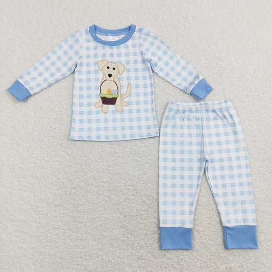 BLP0432 dog embroidery animals boy outfit RTS 202401