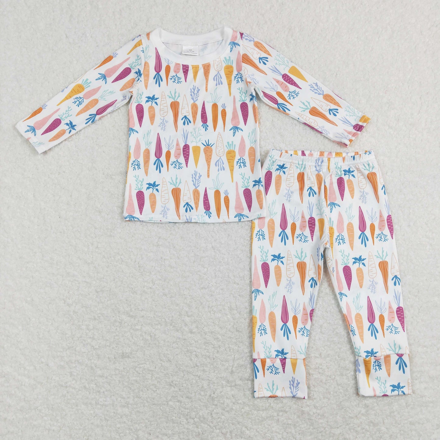 BLP0407 western Easter carrots boy outfit pajamas RTS 202401