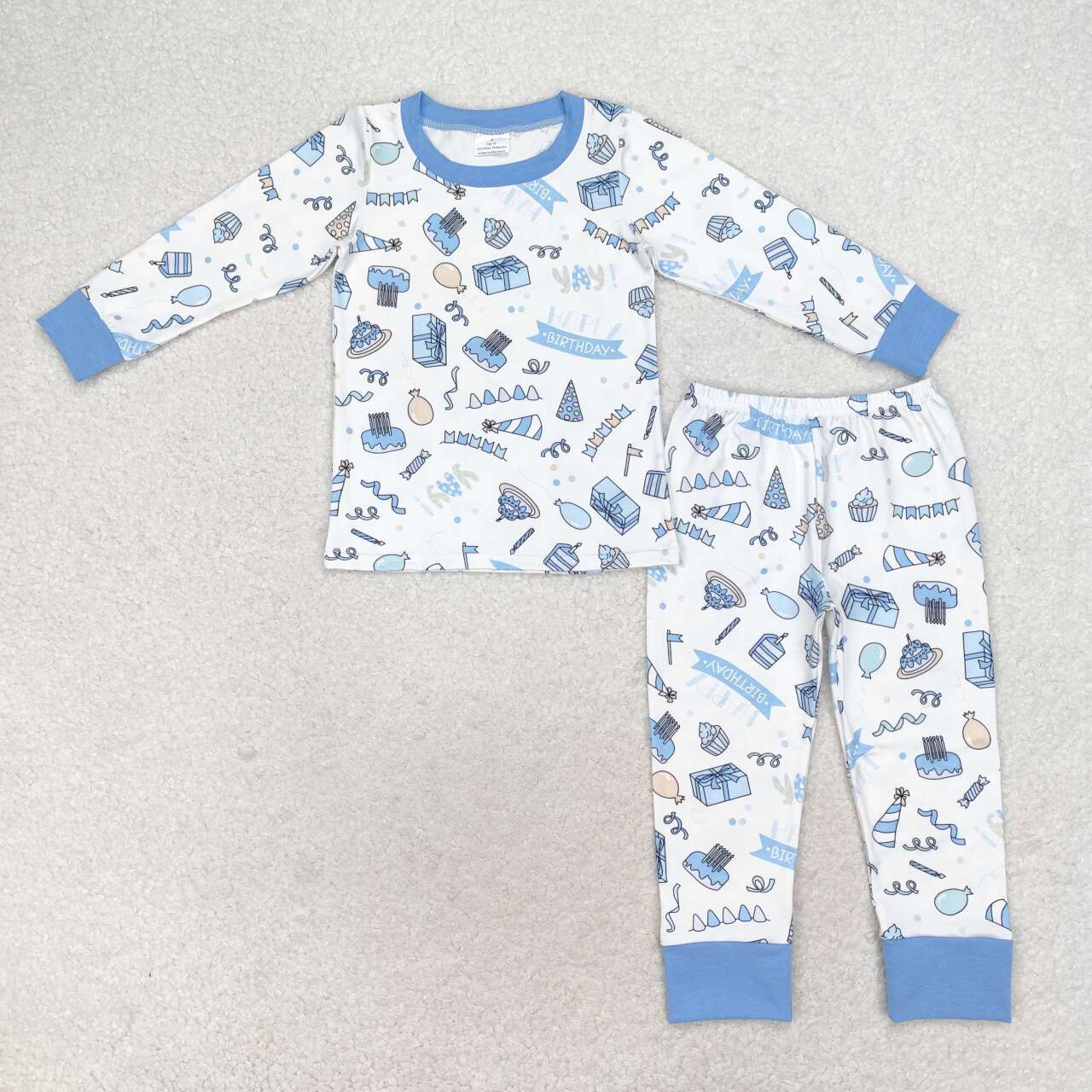 BLP0470 Happy birthday boy pajamas outfit 202406 RTS