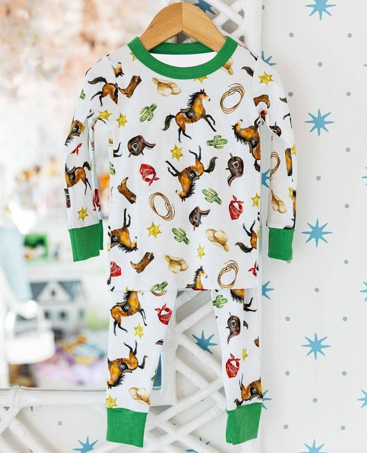 BLP0499 preorder western horse boy pajamas outfit 202405