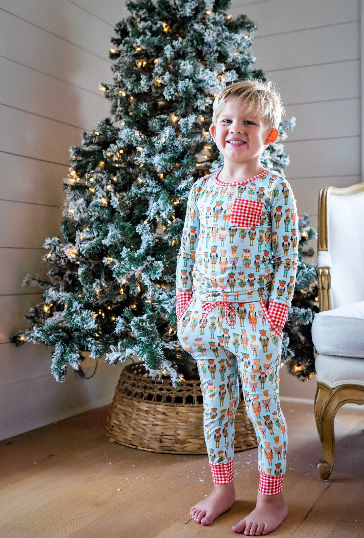 BLP0521 -BAMBOO Christmas nutcracker pajamas boy outfit  202410 RTS