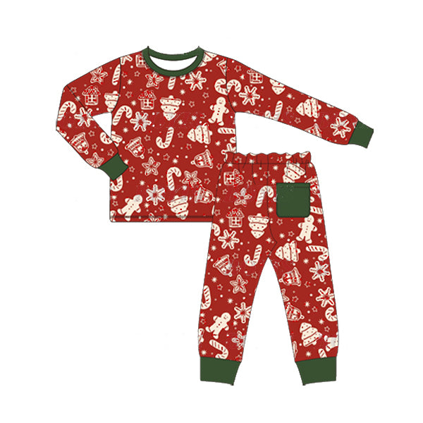 BLP0522 Christmas pajamas boy outfit preorder 202405