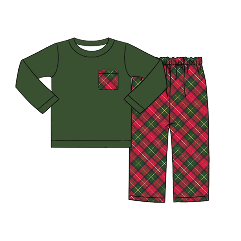 BLP0538 Christmas cotton boy outfit preorder 202405