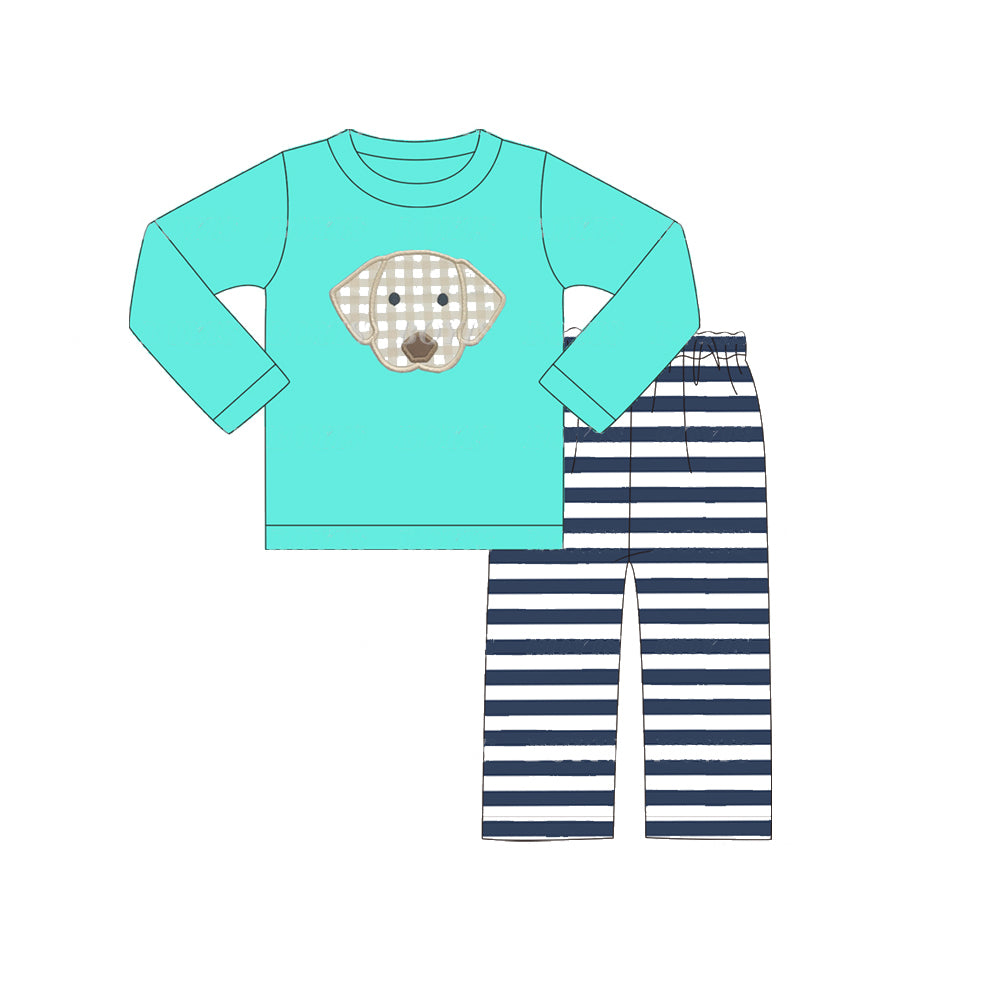 BLP0550 dog boy pajamas outfit preorder 202405 sibling