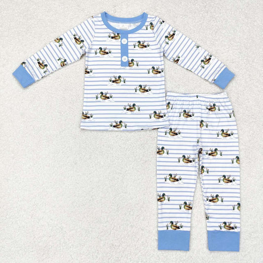 BLP0554 duck boy pajamas outfit 202407 sibling RTS