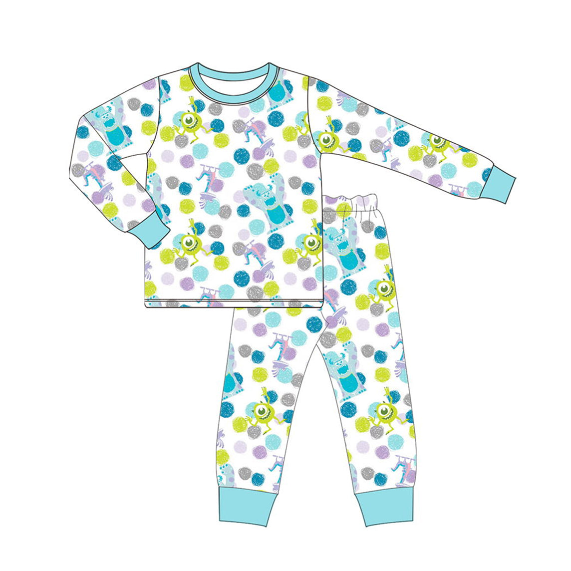 BLP0564 frog boy pajamas outfit preorder 202406 sibling