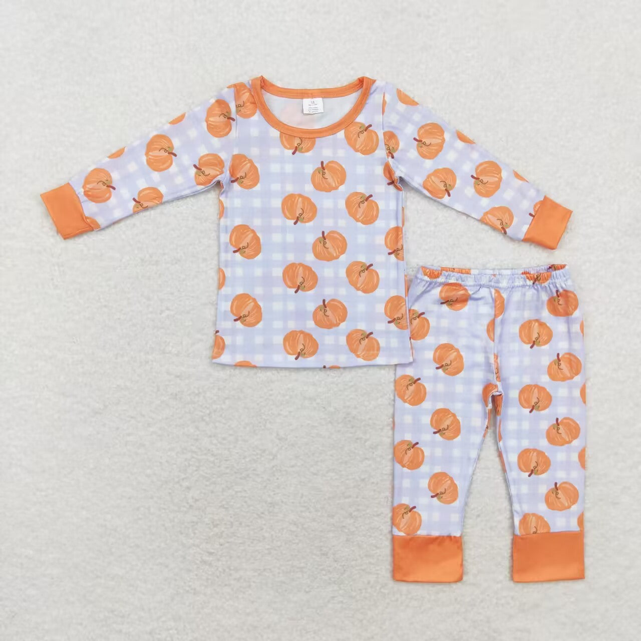 BLP0584 Bamboo pumpkin Halloween pajamas boy outfit 202408