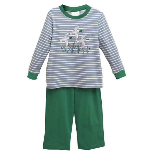 BLP0591 blue duck boy outfit preorder 202406  sibling