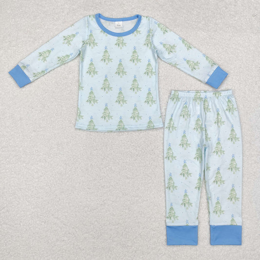 -BAMBOO BLP0639 Christmas tree boy cotton pajamas outfit 202409 RTS sibling