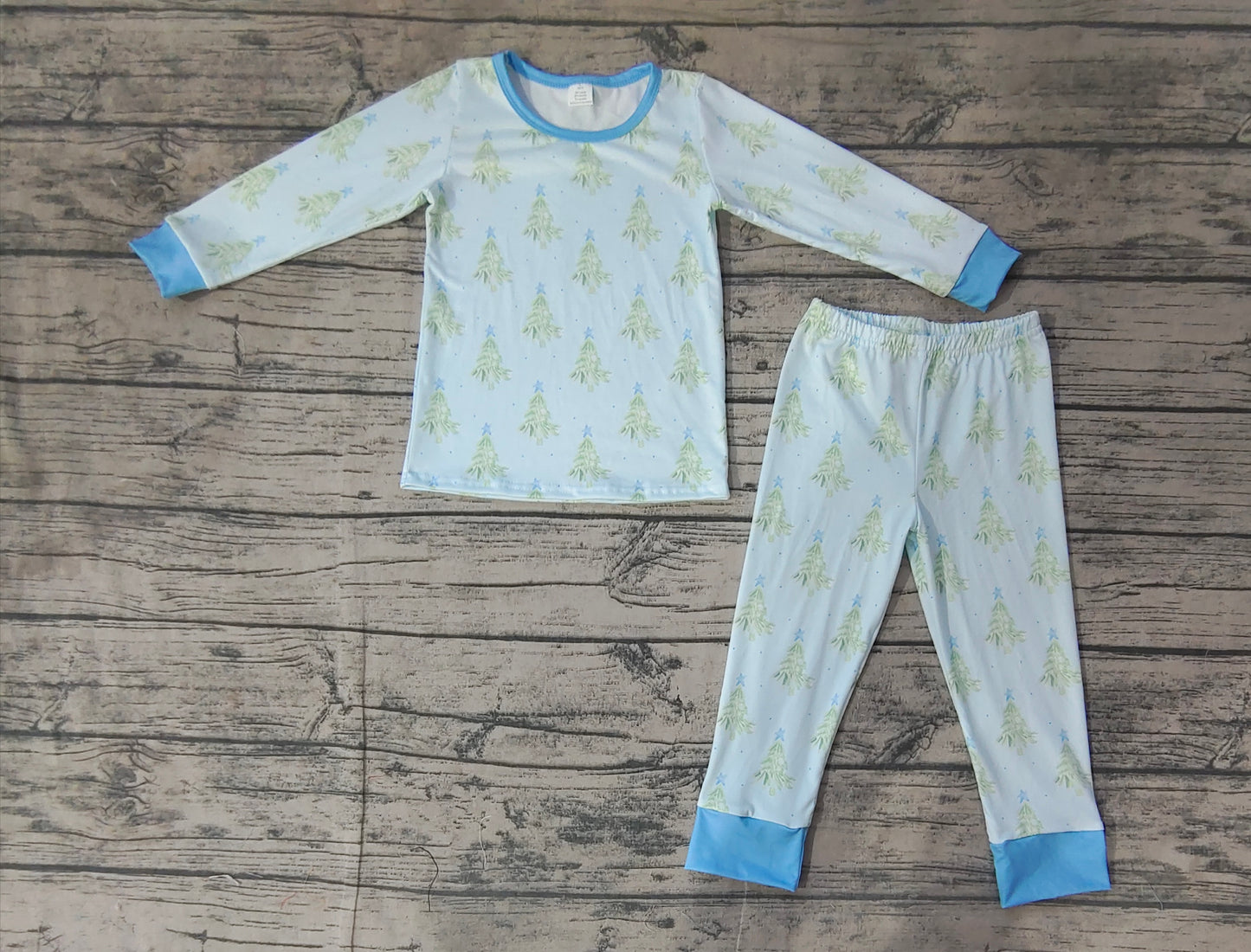 -BAMBOO BLP0639 Christmas tree boy cotton pajamas outfit 202409 RTS sibling