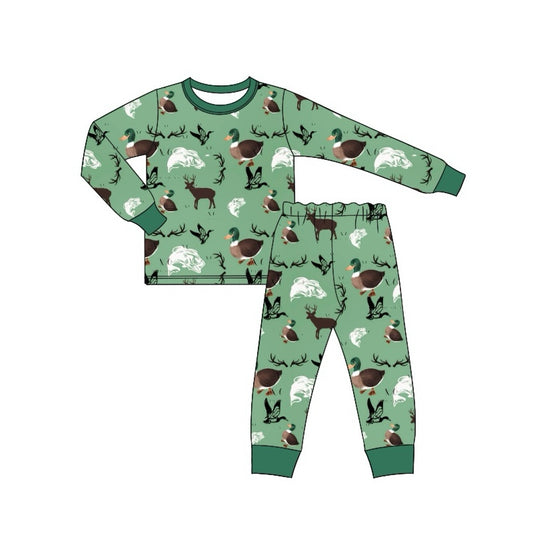 duck deer fish sibling BLP0668 preorder boy pajamas outfit 202407