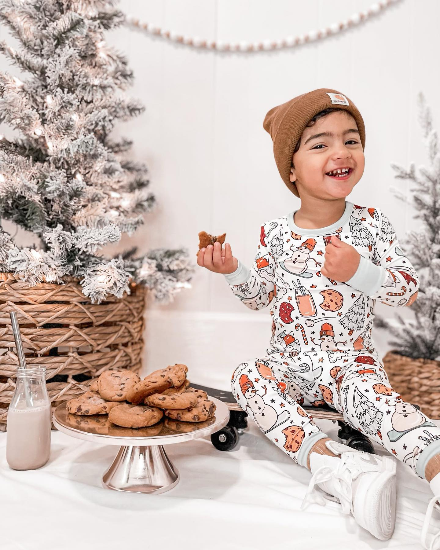 BAMBOO snowmen milk cookie sibling BLP0688 preorder boy pajamas outfit 202409