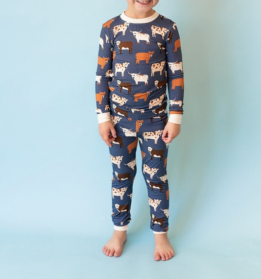 cow BLP0703 preorder boy pajamas outfit 202407