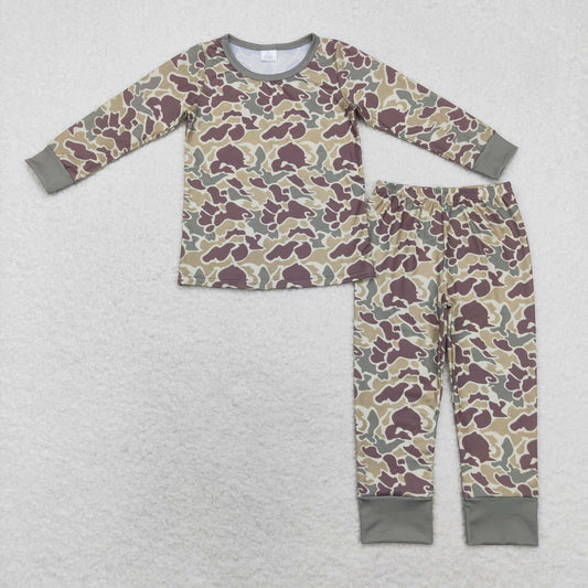 BAMBOO camo sibling  BLP0706 long sleeve children boy outfit pajamas  202408 RTS