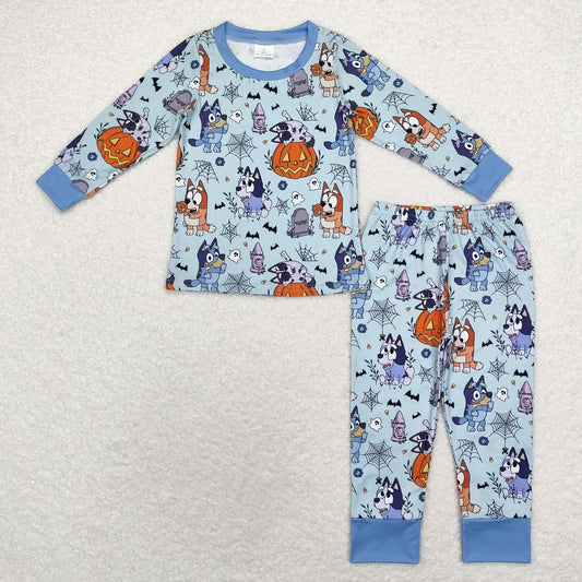 BLP0726  halloween bluey boy pajamas outfit 202409 RTS