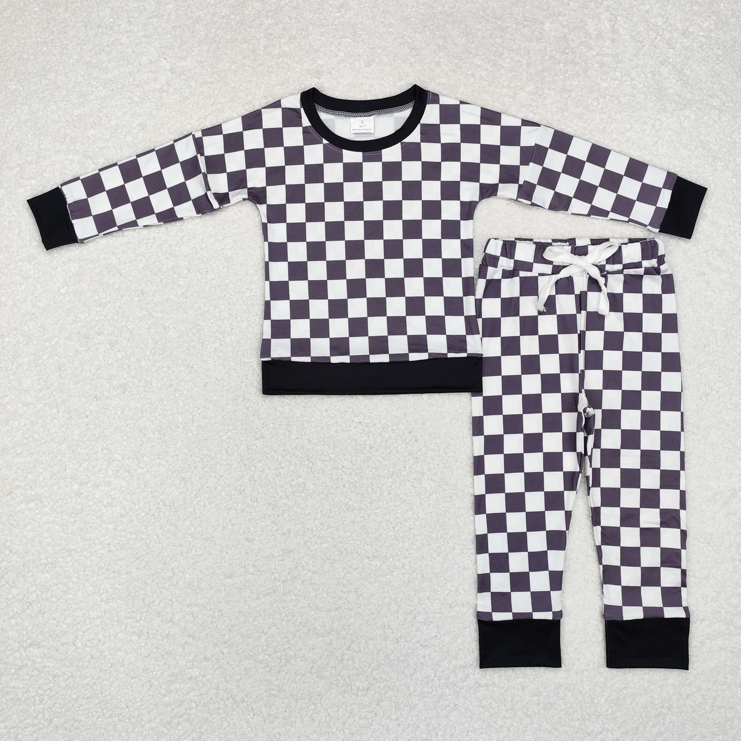 checkerboard sibling  BLP0786 long sleeve children boy outfit pajamas  202409 rts