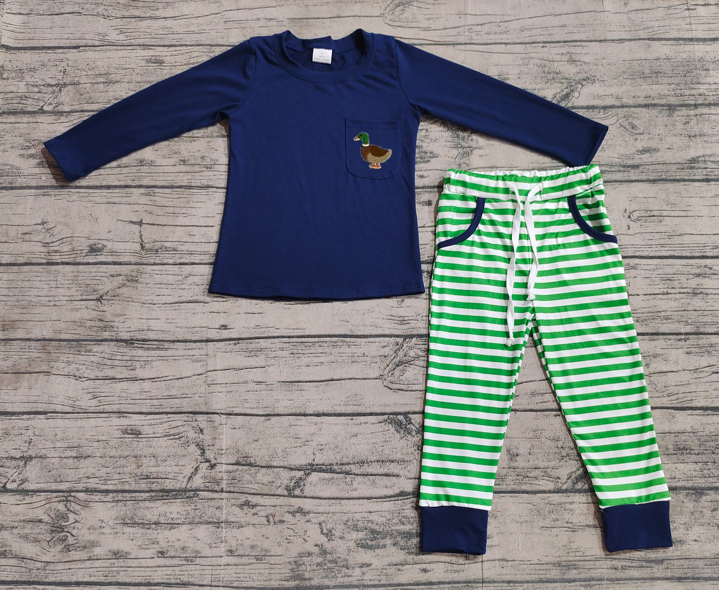 BLP0795 embroidery duck long sleeve clothing boys outfit 202409 preorder