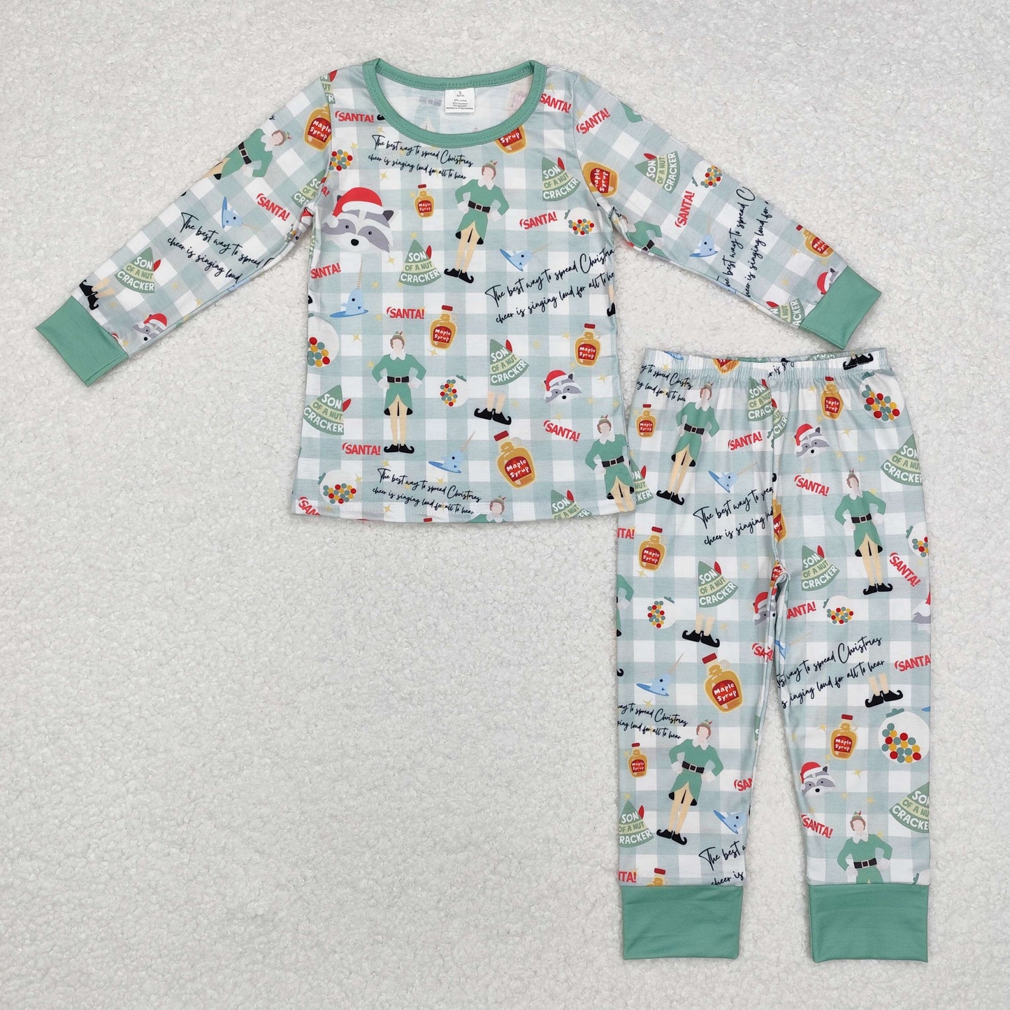 BAMBOO BLP0804  RTS Christmas boy pajamas outfit 202408