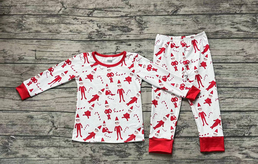 BLP0895 preorder Christmas boy cane boy pajamas outfit 202409