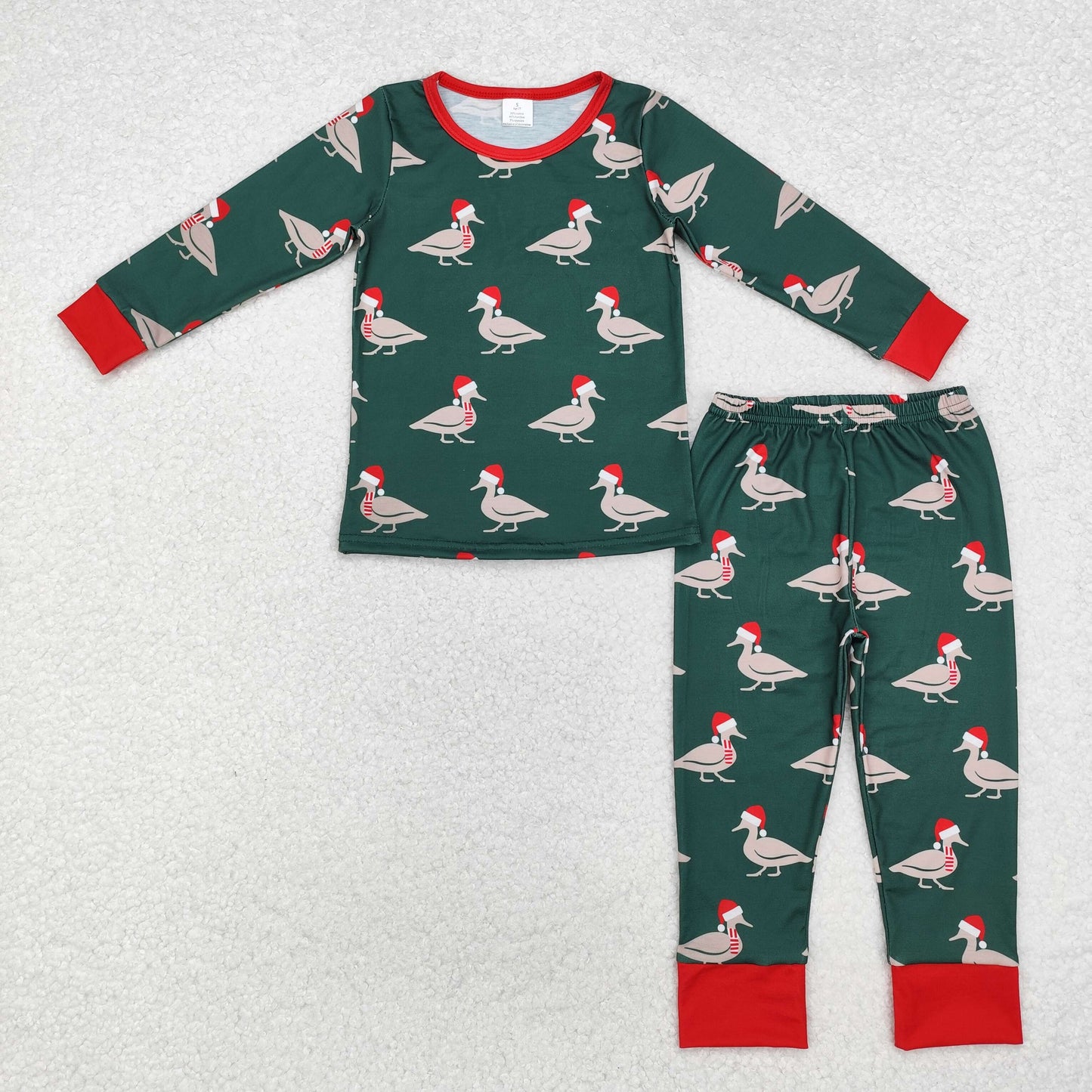 BLP0903 BAMBOO duck  sibling long sleeve children boy outfit pajamas 202410 RTS