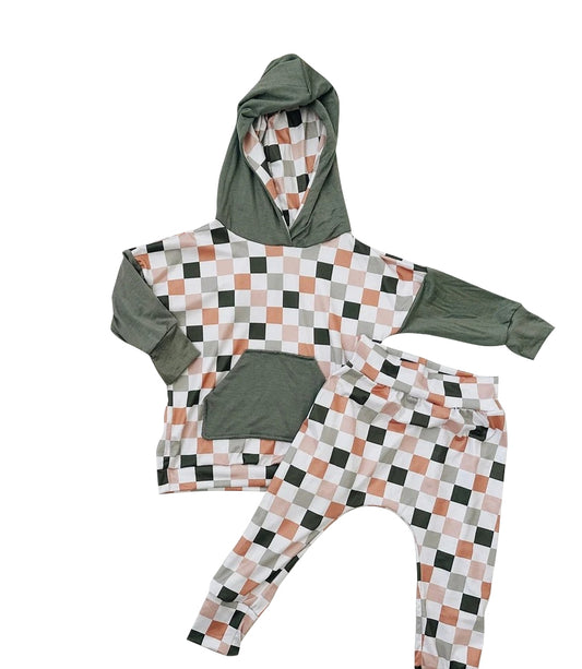 preorder BLP0913 hoodies checkerboard western boy outfit 202408