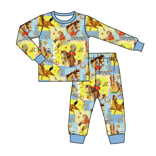 BLP0915 preorder boots radeo western hunting boy pajamas outfit 202408