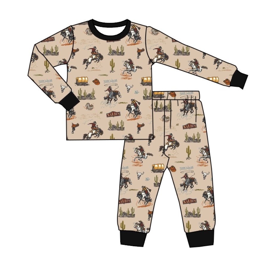 BLP0916 preorder boots radeo western hunting boy pajamas outfit 202408