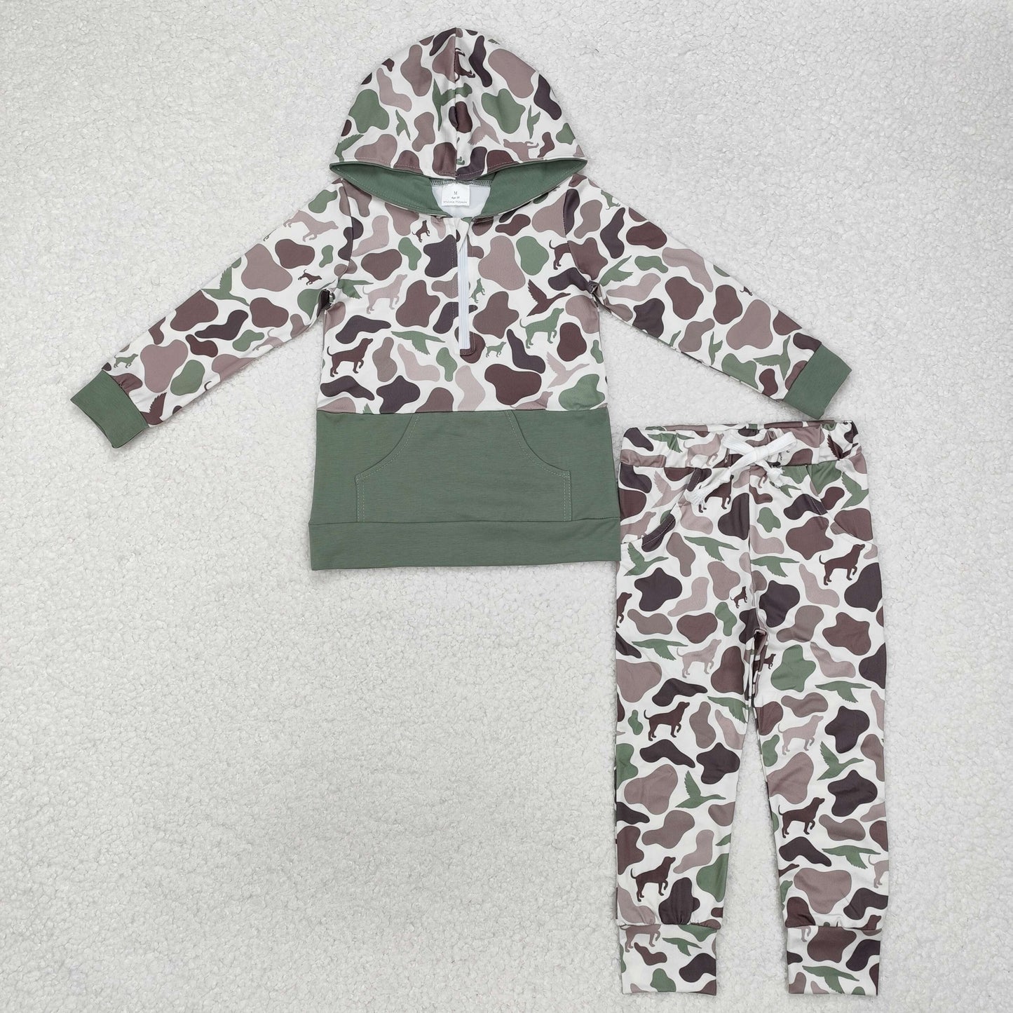 BLP0935组合 camo long sleeve hoodie boy outfit 202412 RTS