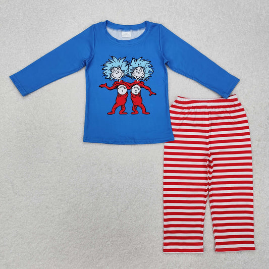 BLP1027 thing reading boy outfit pajamas  202501 RTS