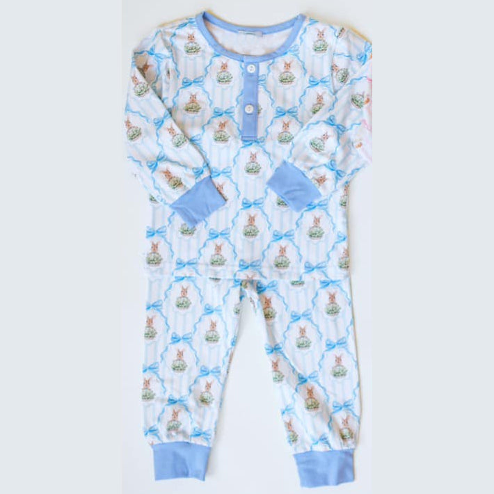 BLP1055 Easter bunny baby clothes boy pajamas outfit 202411 preorder sibling