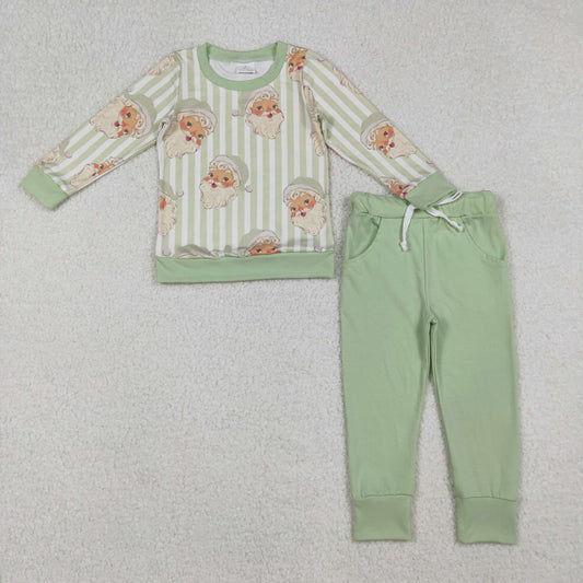 BLP1074 Christmas Santa western  pajamas boy outfit 202509 RTS