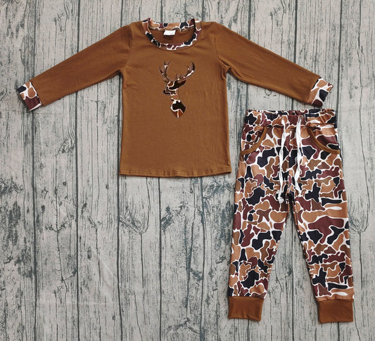 BLP1078  deer camo preorder western  kids outfit 202508
