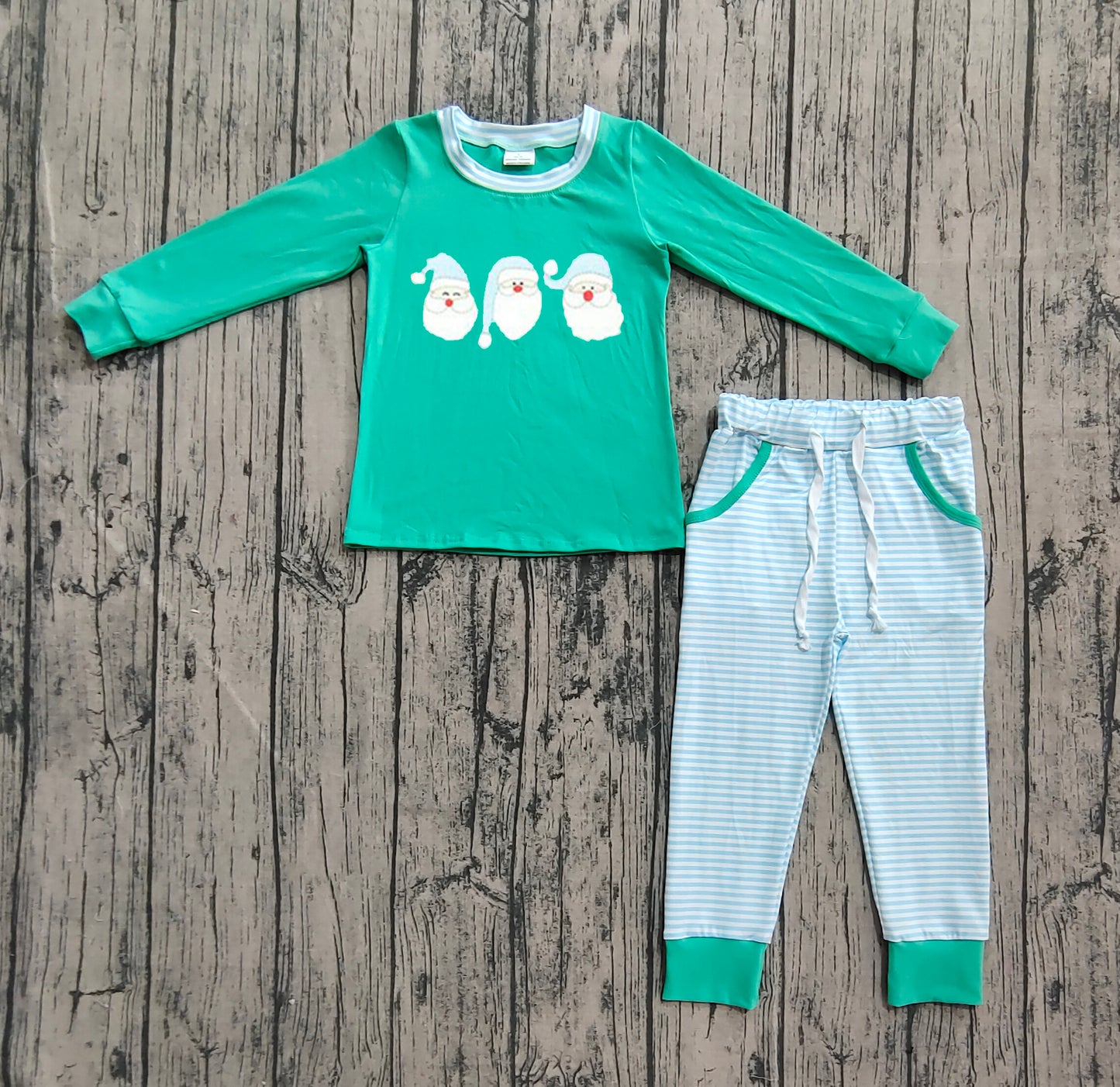 BLP1168  Embroidery Christmas boy outfit 202507 preorder